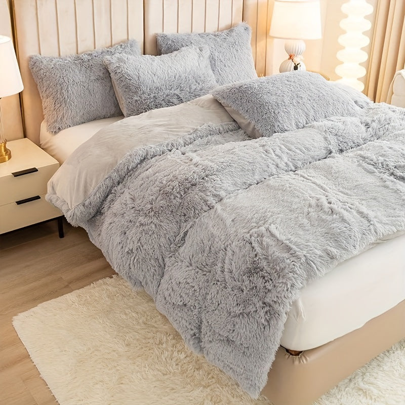 Plush Zippered Duvet Cover Set – Soft All-Season Bedding