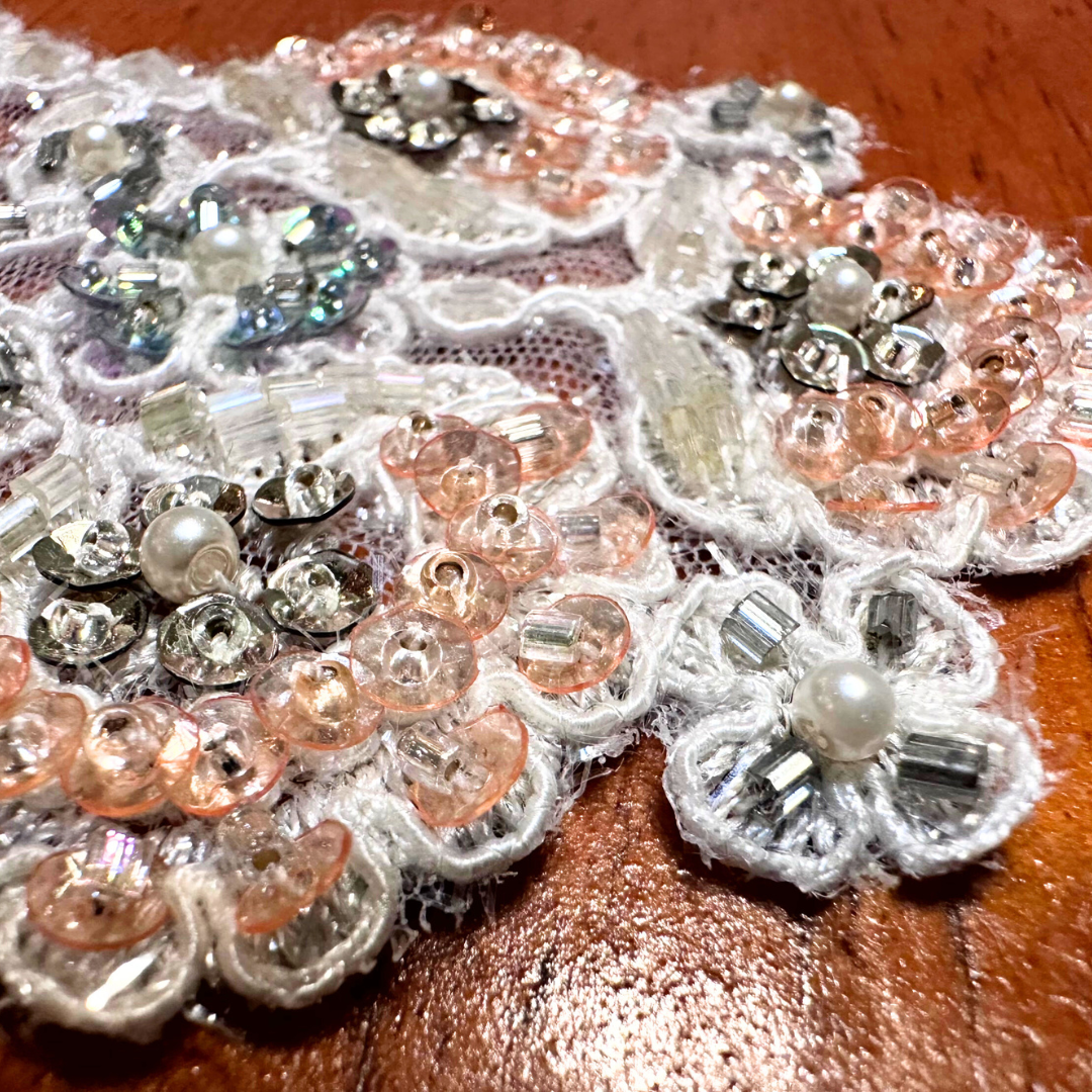 Crystal Lace Set – Handmade Beaded Doilies (Set of 3)
