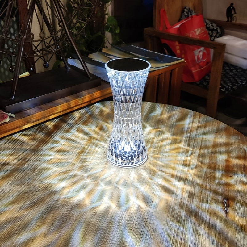 Crystal Diamond Touch Lamp | Dimmable USB Mood Light for Bedroom & Living Room