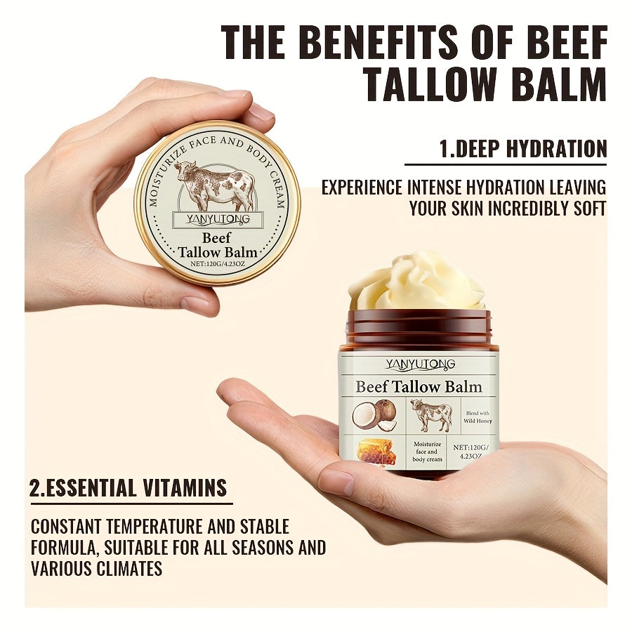 YANYUTONG Grass-Fed Tallow & Honey Body Balm 120g