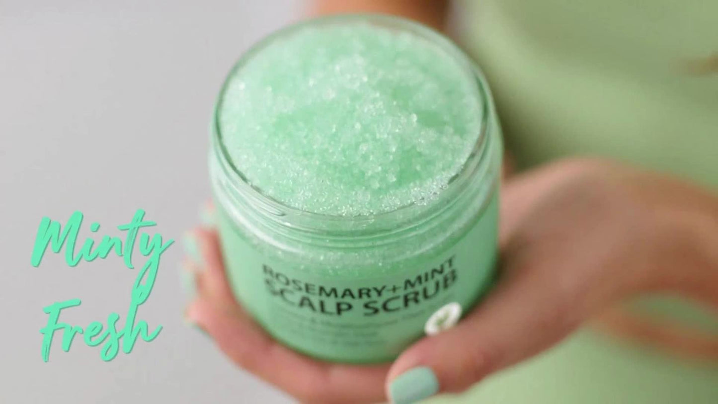 Rosemary Mint Scalp Scrub with Massager β Exfoliating Hair Care
