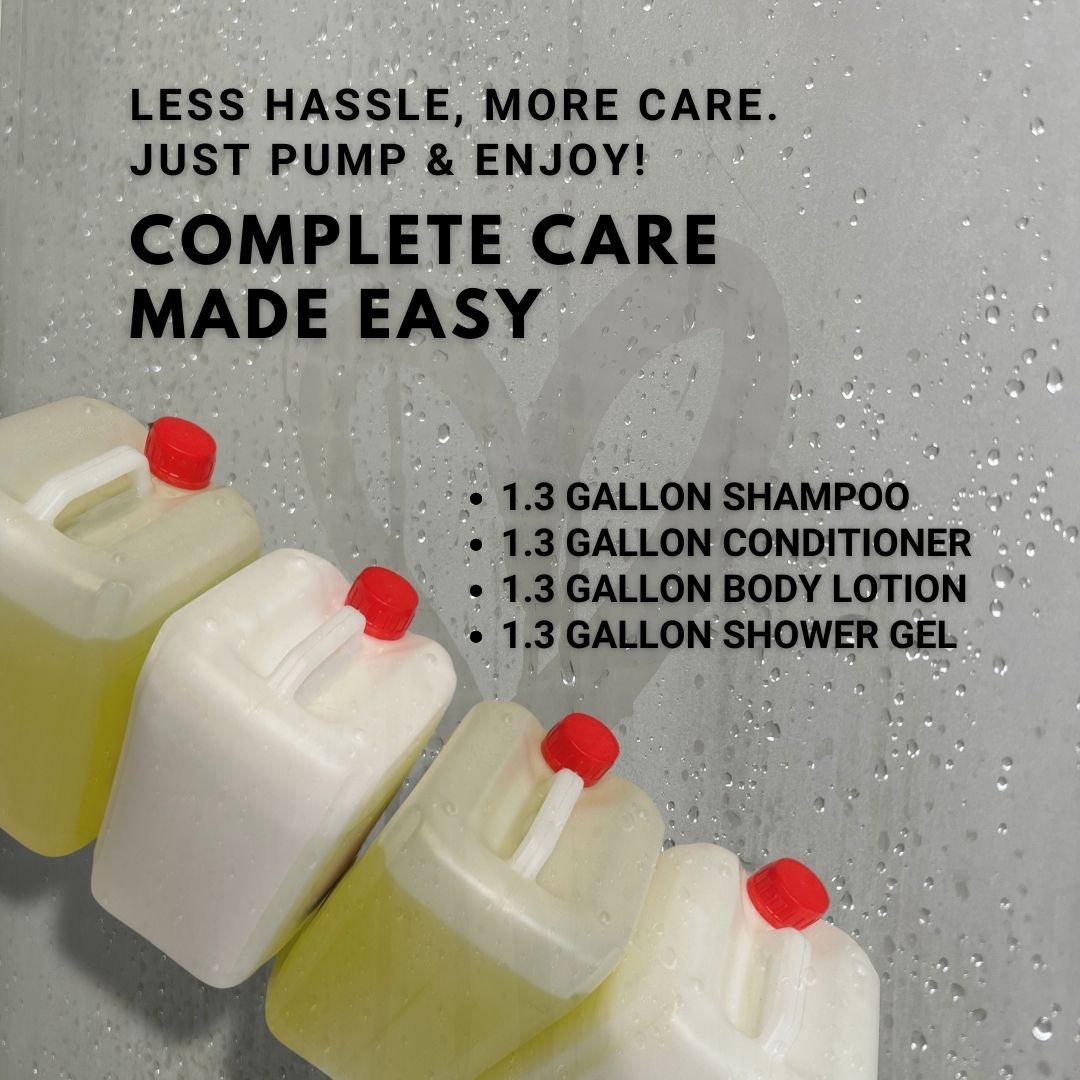 Roomsium Olive Care Set 5.2 Gallon Bulk | Hotel & Spa Toiletries