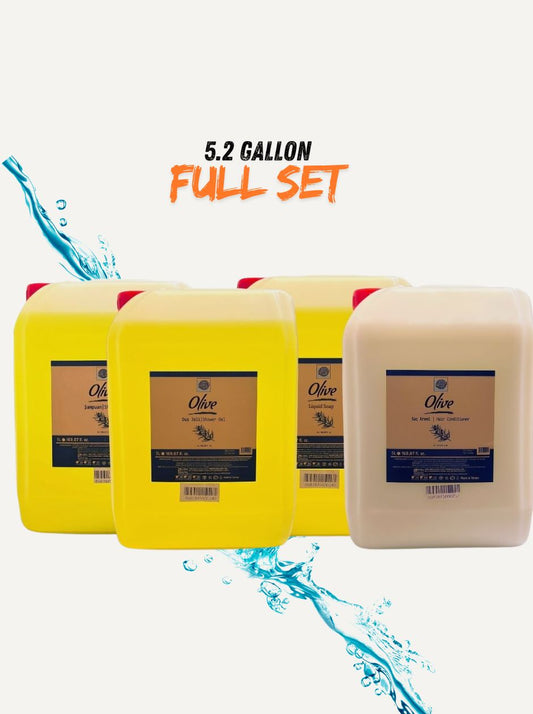 Bulk Olive Care Set - 5.2 Gallon Shampoo & More