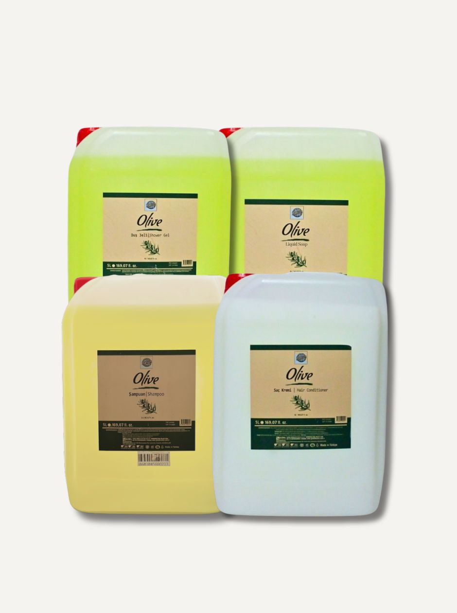 Bulk Olive Care Set - 5.2 Gallon Shampoo & More