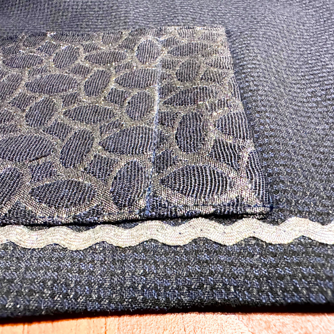 Midnight Elegance Handmade Table Runner & Placemat Set