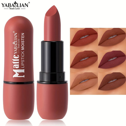 6-Color Matte Velvet Lipstick Set – Long-Lasting Lip Tint Collection