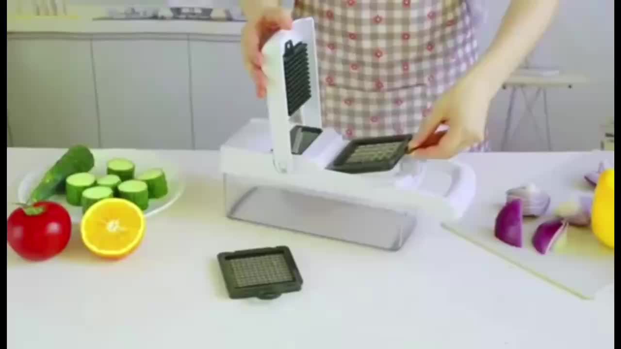 15-in-1 Premium Stainless Steel Vegetable Chopper Set – Multifunctional Kitchen Tool