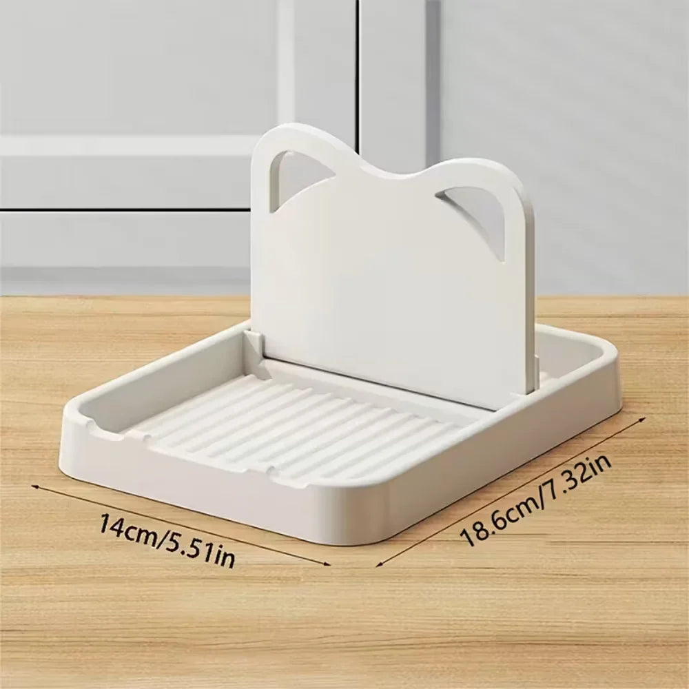 Silicone Spoon Rest Pot Lid Holder Kitchen Counter Rack