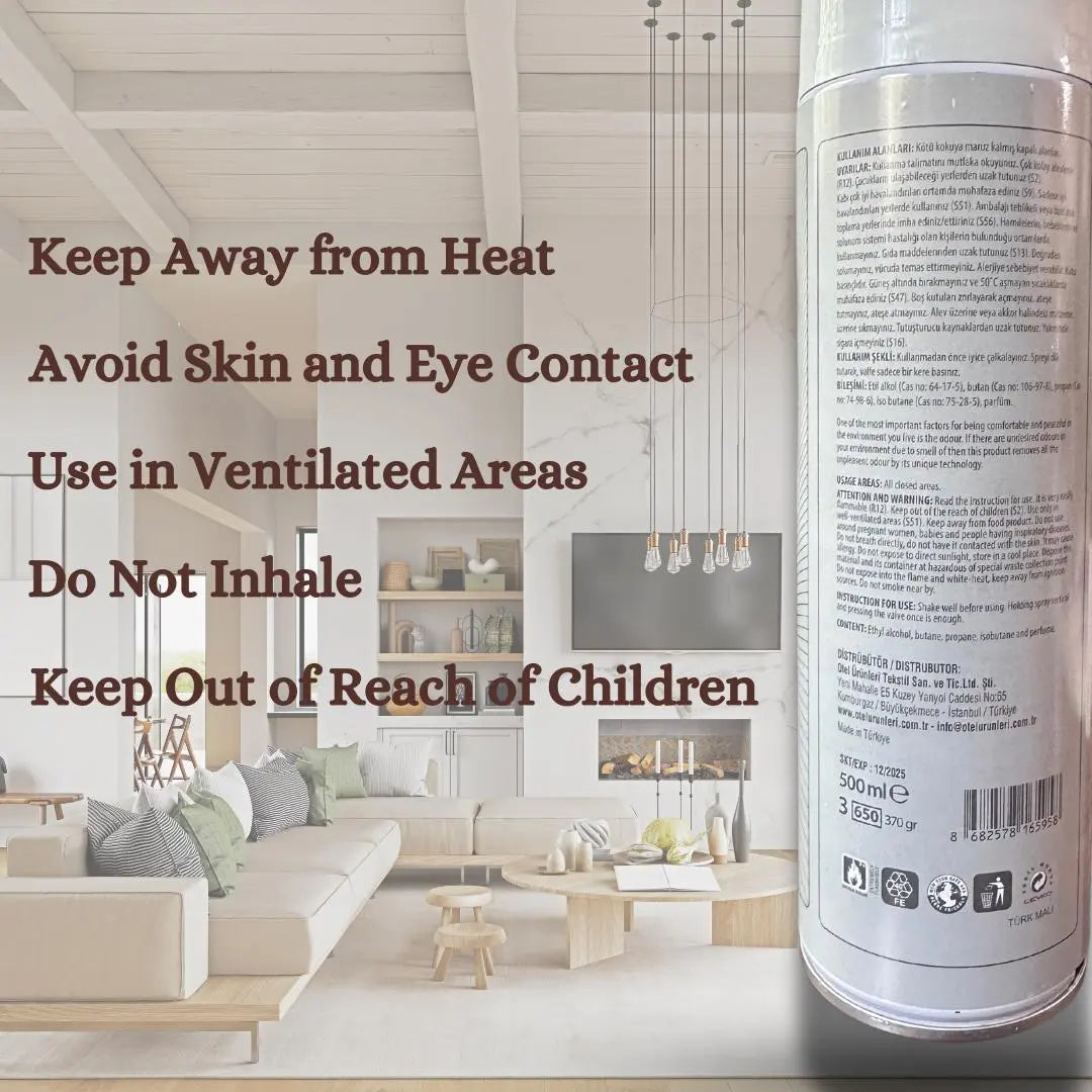 Fruxe Professional Room Odor Eliminator Spray – 500ml | Long-Lasting Freshness, Advanced Formula, Ideal for Homes, Offices, Hotels, Airbnb, Bathrooms, Kitchens, Eco-Friendly Air Freshener Roomsium