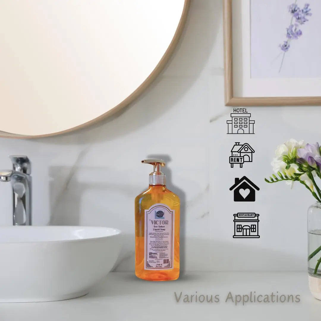 Roomsium Victor Liquid Soap with Wall Mounting Kit - 13.5 Fl Oz - Gluten-Free, Cruelty-Free, Paraben-Free Roomsium