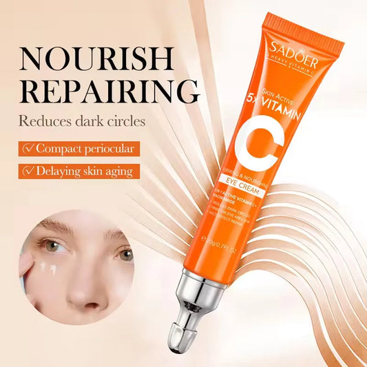 Vitamin C Eye Cream – Hydrating & Brightening Under Eye Care (20g) - Roomsium