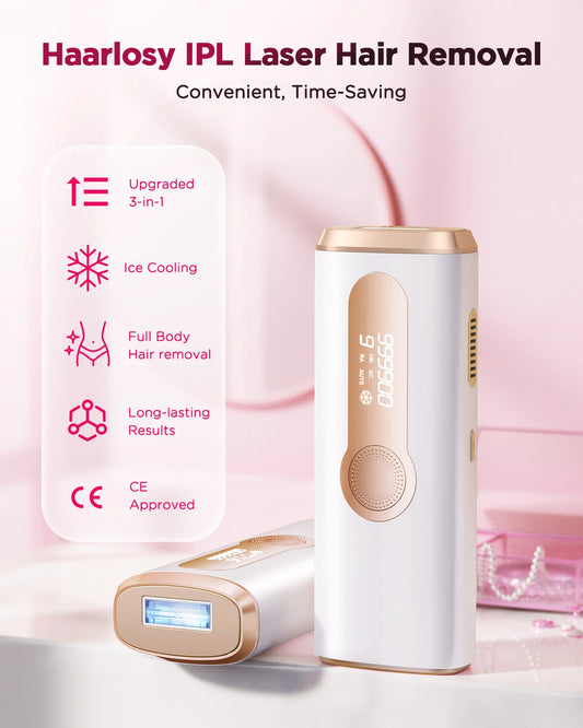 990,000-Flash IPL Hair Removal Device – At-Home Hair Reduction for Face & Body