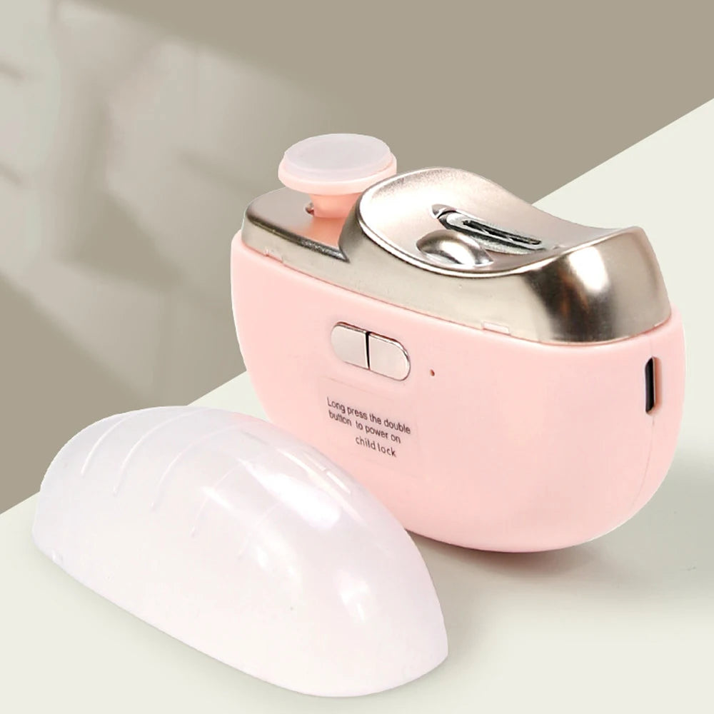 Electric Nail Clipper with Light – Automatic Nail Trimmer & Polisher