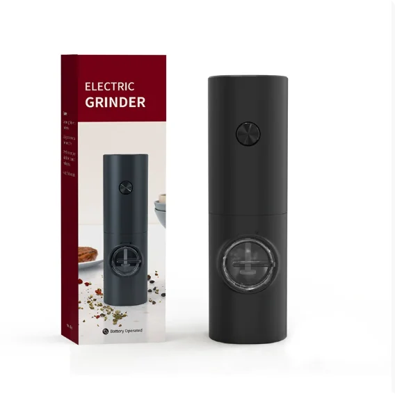 Electric Automatic Salt & Pepper Grinder Set with LED Light & Adjustable Coarseness - Roomsium