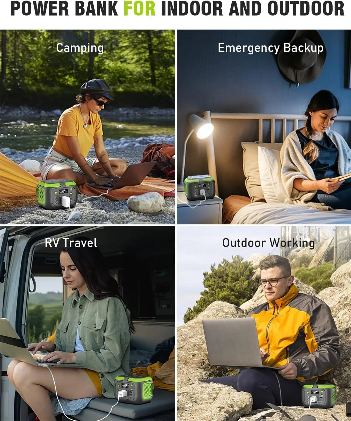 Portable Power Station 120W / 150W / 200W / 300W / 600W – Lithium Backup Solar Generator