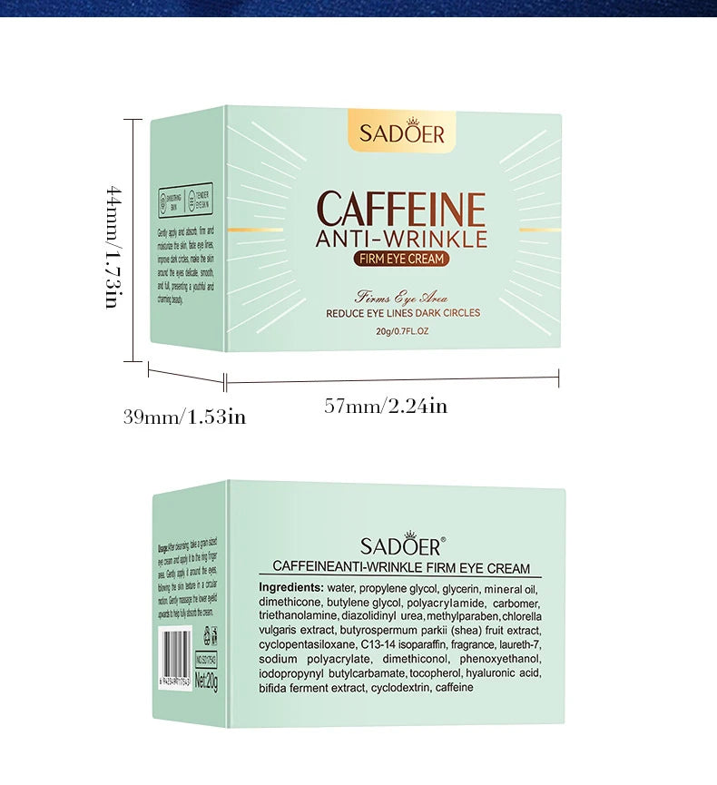 SADOER Caffeine Eye Cream β Dark Circle & Puffiness Care
