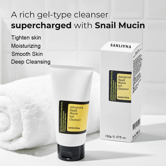 Snail Mucin Gel Facial Cleanser Hydrating Foam