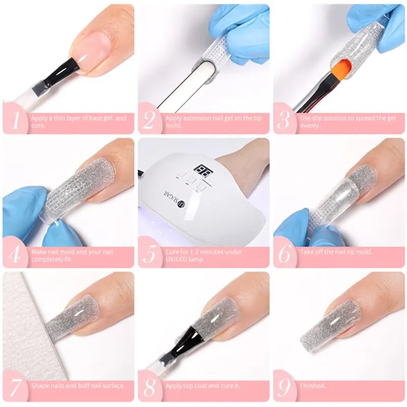 UR SUGAR Builder Gel Nail Extension Set – 6PCS 15ml UV/LED Soak-Off
