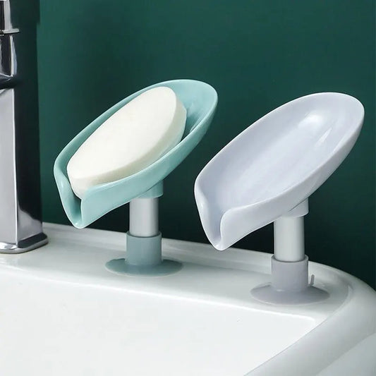 2-Piece Creative Draining Soap Box – Punch-Free Suction Cup Bathroom Soap Holder - Roomsium