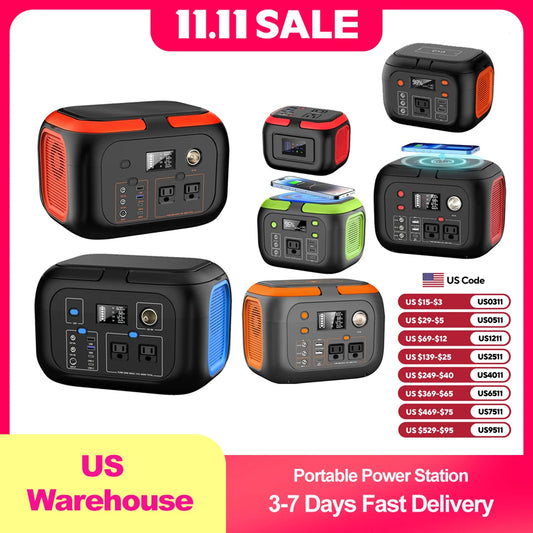 Portable Power Station 120W / 150W / 200W / 300W / 600W – Lithium Backup Solar Generator