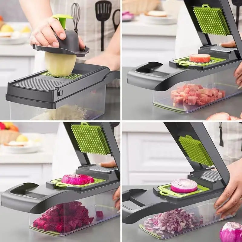 Professional Kitchen Chopper-Type Slicer – Multifunctional Vegetable & Food Chopper - Roomsium