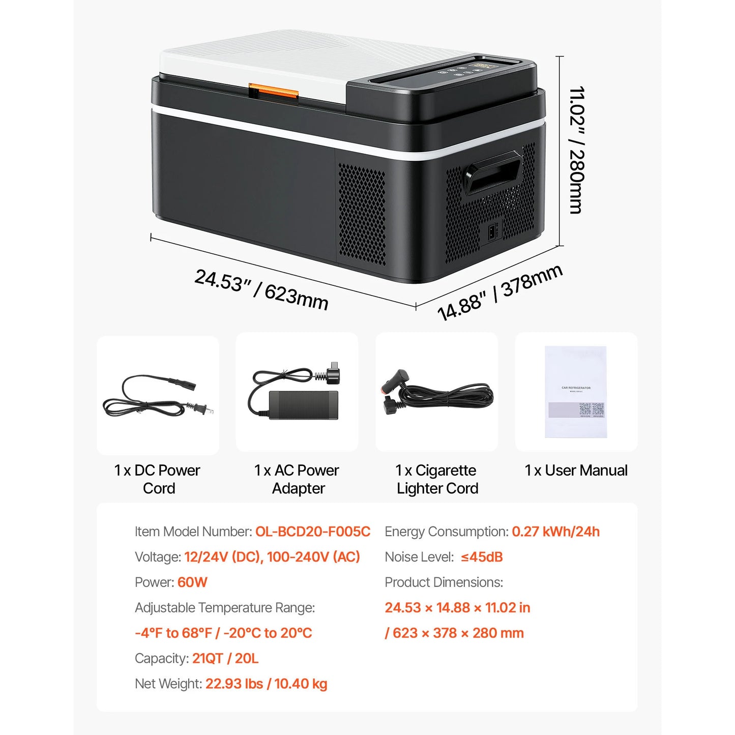 Succebuy Portable Car Refrigerator 20–55L Compressor Cooler