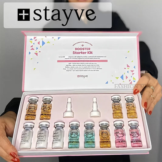Korea Original Stayve BB Cream Glow Starter Kit – Niacinamide & Peptide Essence (8ml)