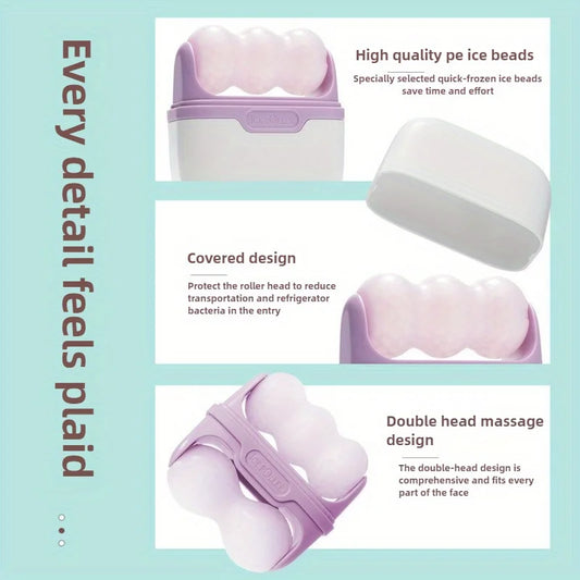 Double-Headed Ice Roller for Face & Scalp β Cooling Facial Massage Tool