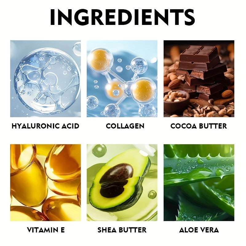 ROZINO Collagen & Hyaluronic Acid Lip Balm – Moisturizing Lip Care Stick (3.8g)