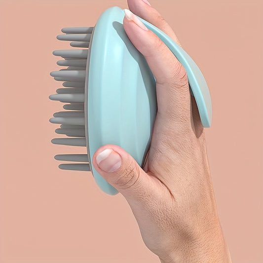 Shampoo Scalp Massage Brush – Manual Hair Care Comb for Wet & Dry Use