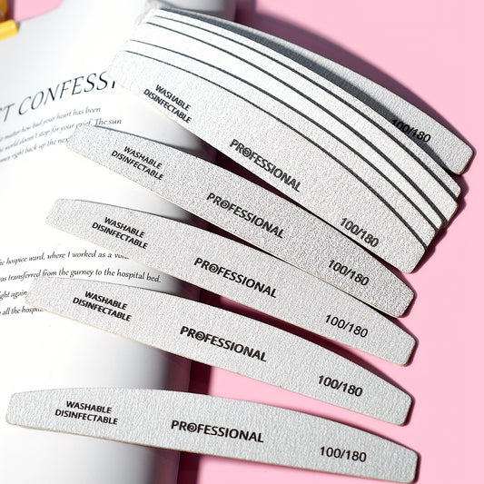 10PCS Nail File Buffer – Professional Emery Manicure Files