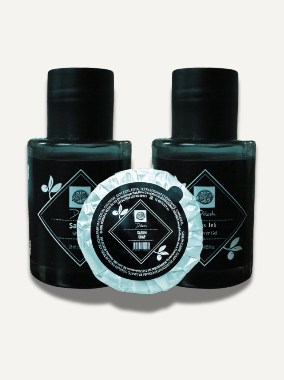 Dolesh Hotel Amenities by Roomsium - 450-Piece Premium Essentials for Hotels, Spas, and Airbnb Hosts
