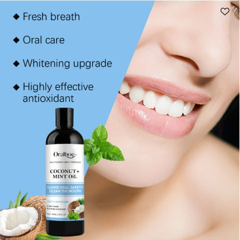 Coconut Mint Oil Mouthwash – Fresh Breath & Daily Oral Care Rinse
