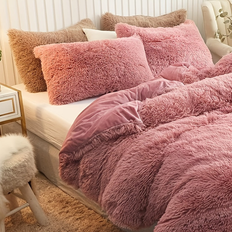 Plush Zippered Duvet Cover Set – Soft All-Season Bedding