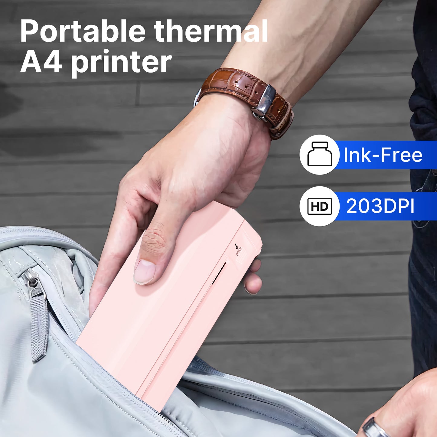 Mini Portable Wireless Thermal Printer | Inkless Bluetooth Travel Printer