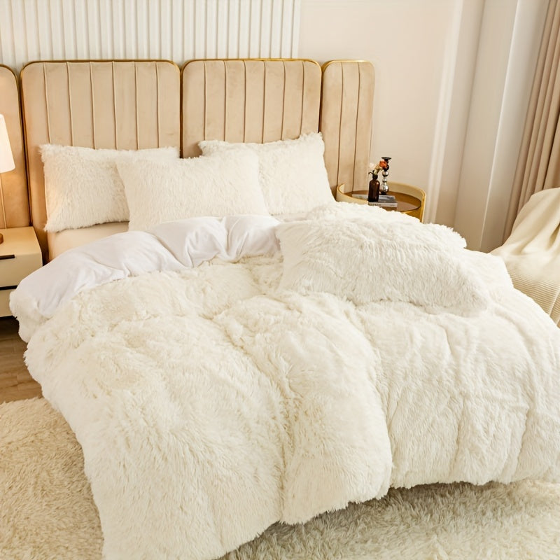 Plush Zippered Duvet Cover Set – Soft All-Season Bedding