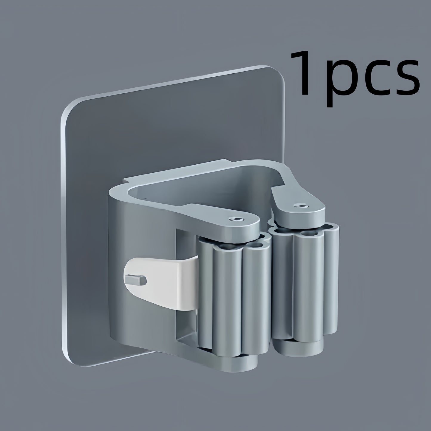 Wall-Mounted Mop Holder – Adhesive Broom & Cleaning Tool Organizer