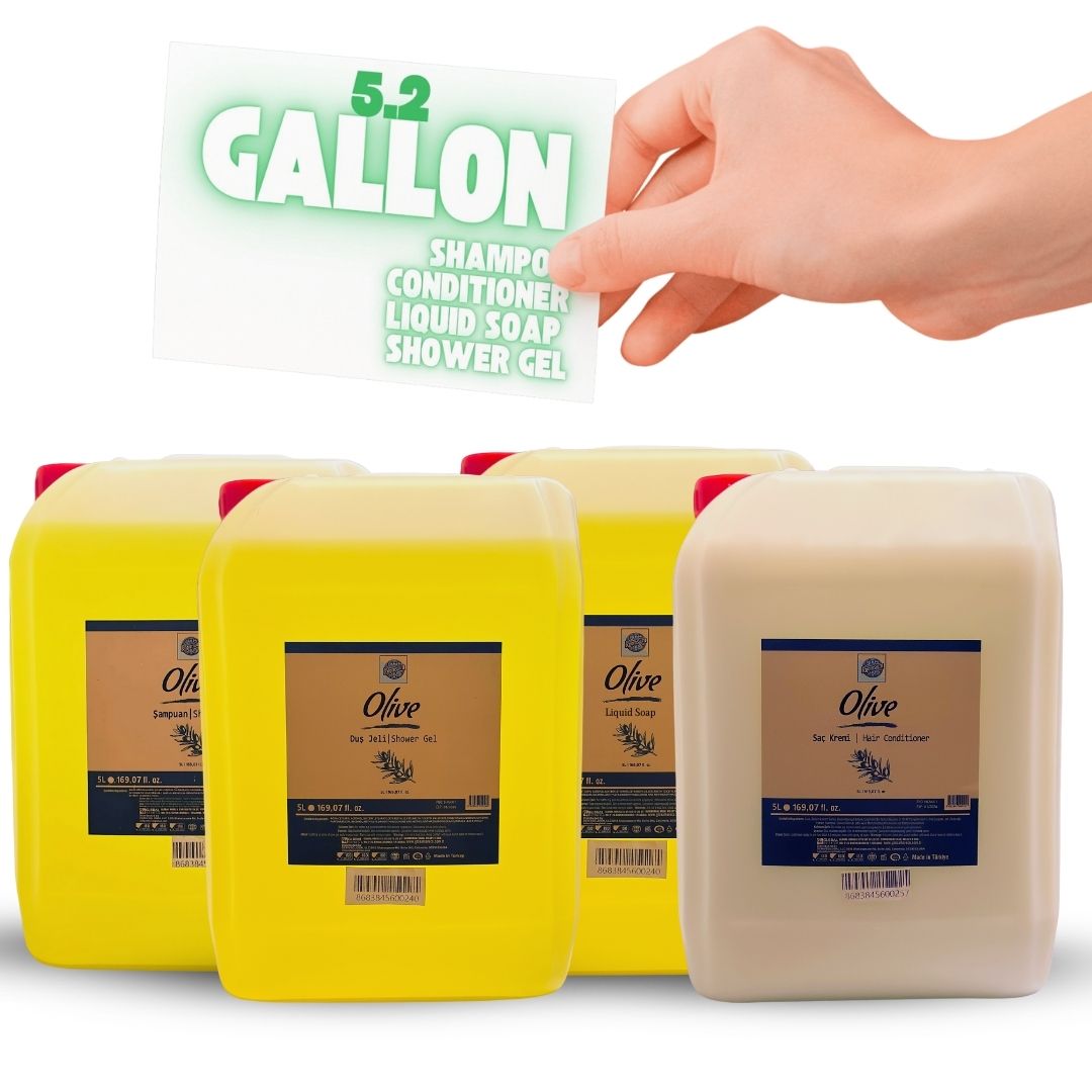 Bulk Olive Care Set - 5.2 Gallon Shampoo & More