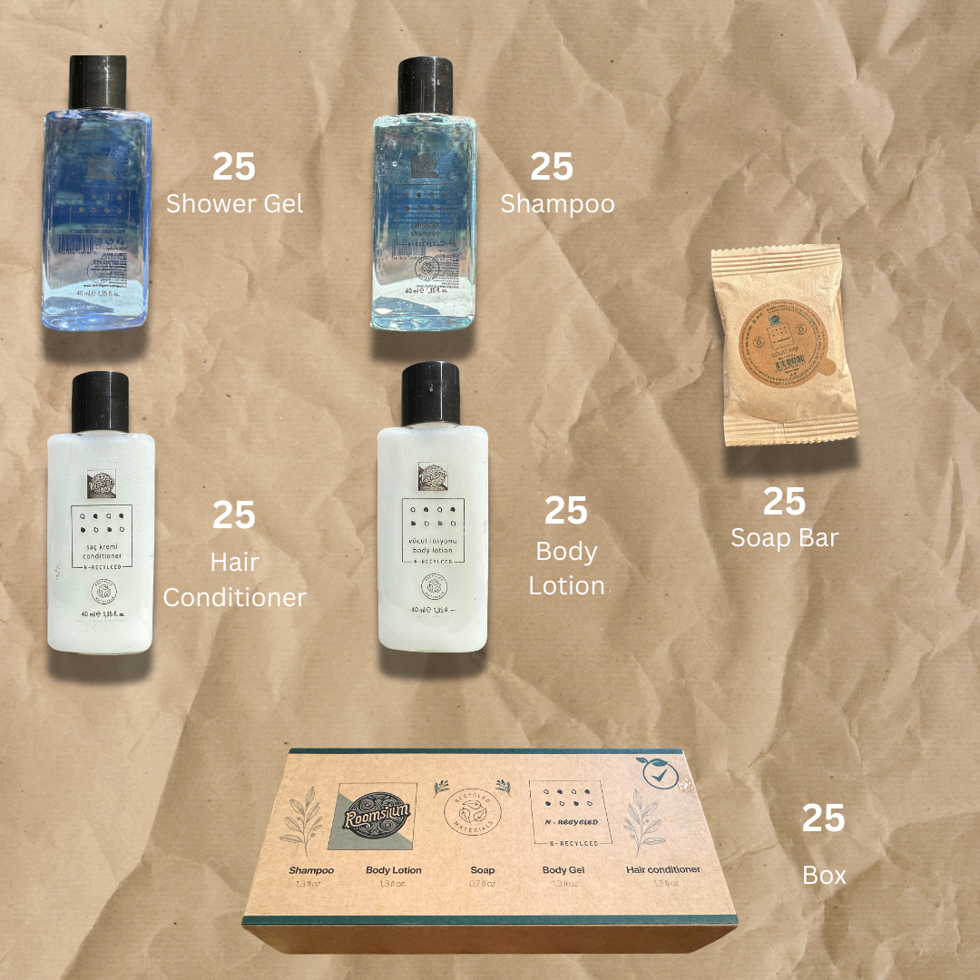 Travel Size Toiletries Set by Roomsium | Eco-Friendly Luxury
