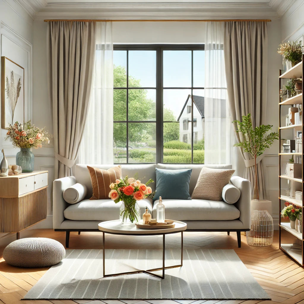 Cozy Airbnb room with a neatly made bed featuring white linens