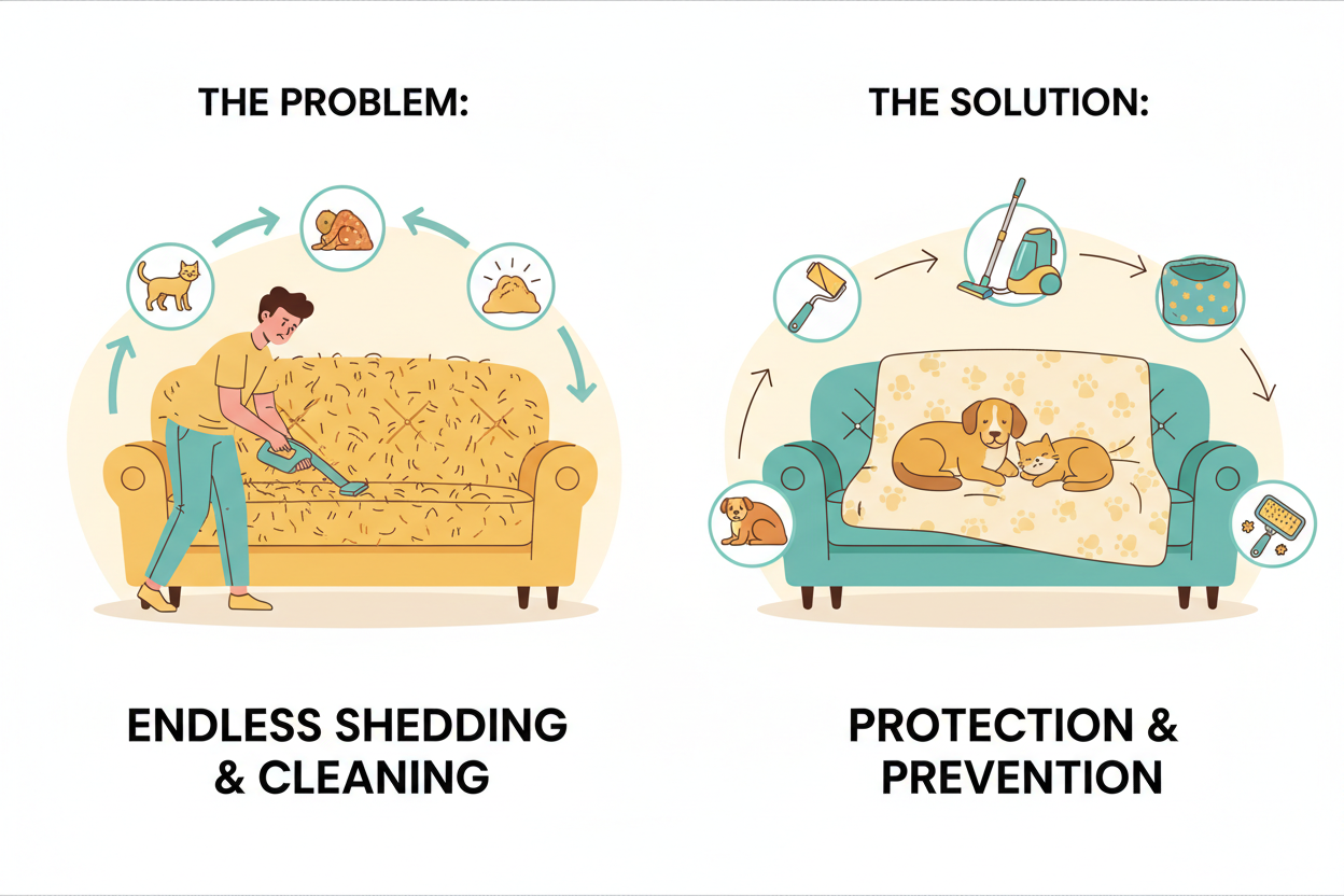 How to Remove Pet Hair from Couch (And Keep It from Coming Back)