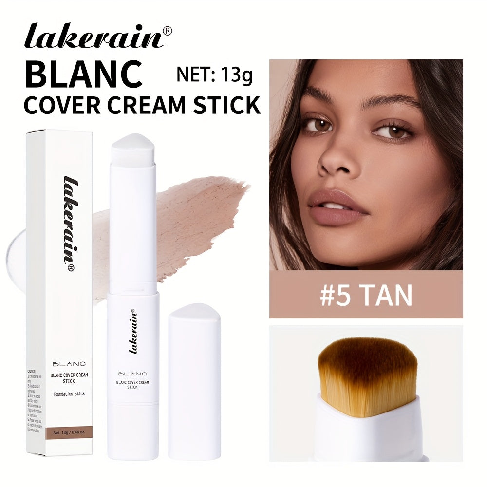 Color-Adapting Foundation Stick – Matte Coverage with Dual Brush