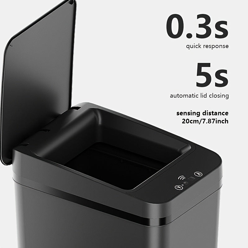 2 Pack Motion Sensor Trash Can Slim Bathroom Bin