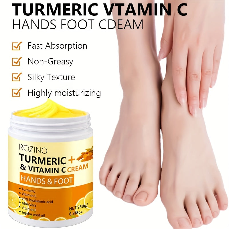 ROZINO Turmeric Moisturizing Cream for Dry Areas 250g