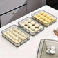 Transparent Dumpling Storage Box with Lid – Stackable Plastic Food Organizer (1pc)