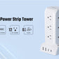 SUPERDANNY 12-Outlet Power Strip Tower with USB & Surge Protection – 35W Fast Charging Station