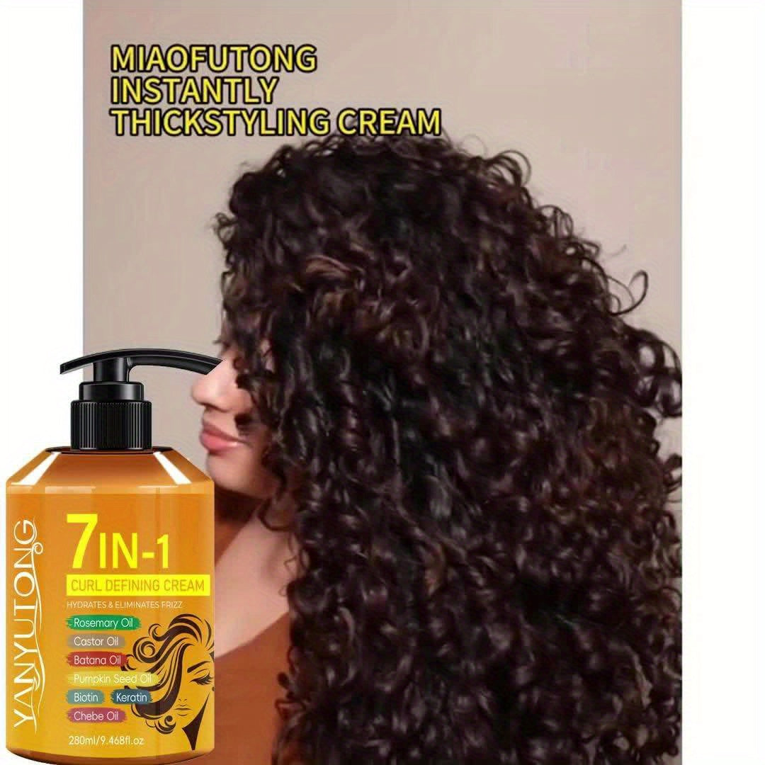 YANYUTONG Hair Care Set – Styling Cream & Leave-In Hair Spray with Plant Oils