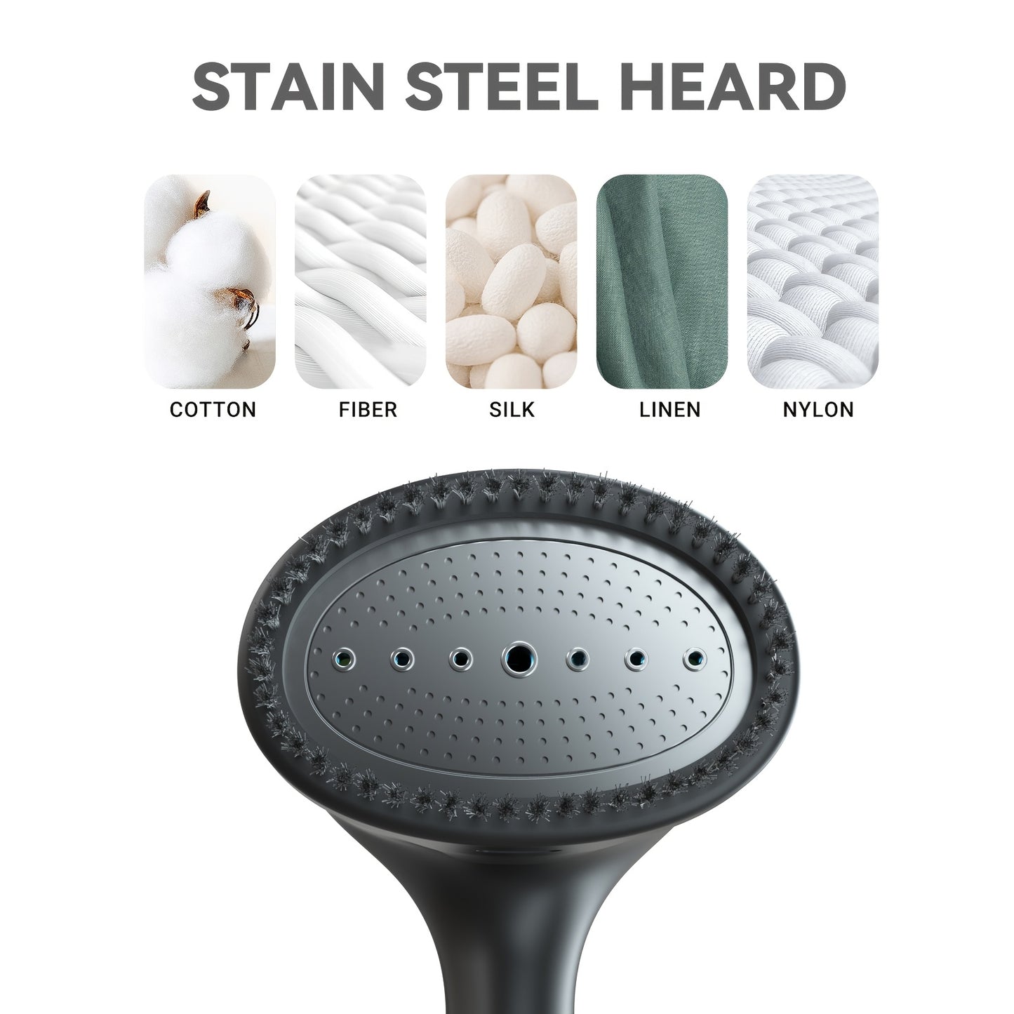 1100W Handheld Garment Steamer – Fast Heat Travel Clothes Steamer