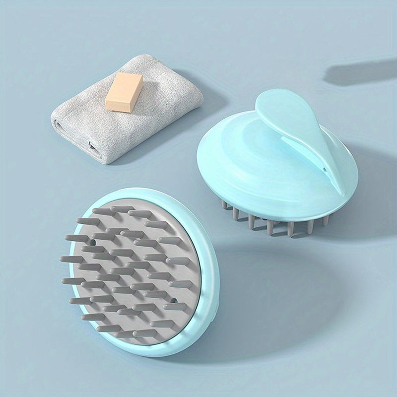 Shampoo Scalp Massage Brush – Manual Hair Care Comb for Wet & Dry Use