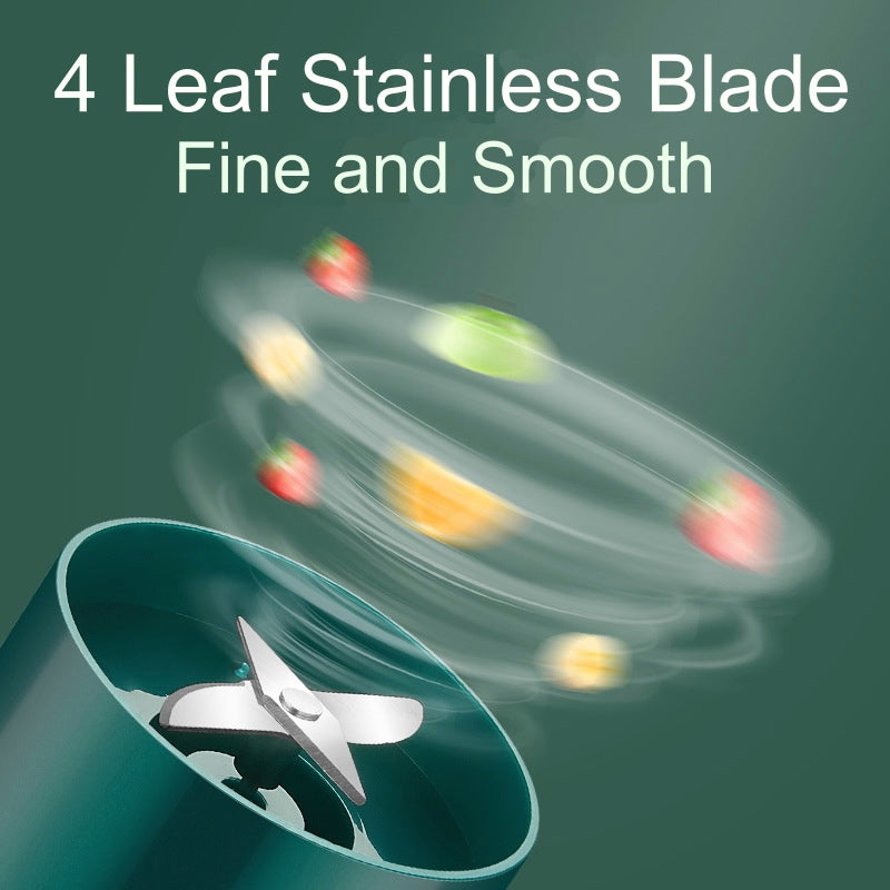 Portable Blender Juicer Cup – USB Rechargeable Personal Blender (300ml)